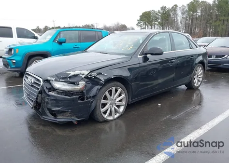 2013 Audi A4 2.0T Premium z USA, uszkodzony, nr VIN WAUBFAFL4DN048931